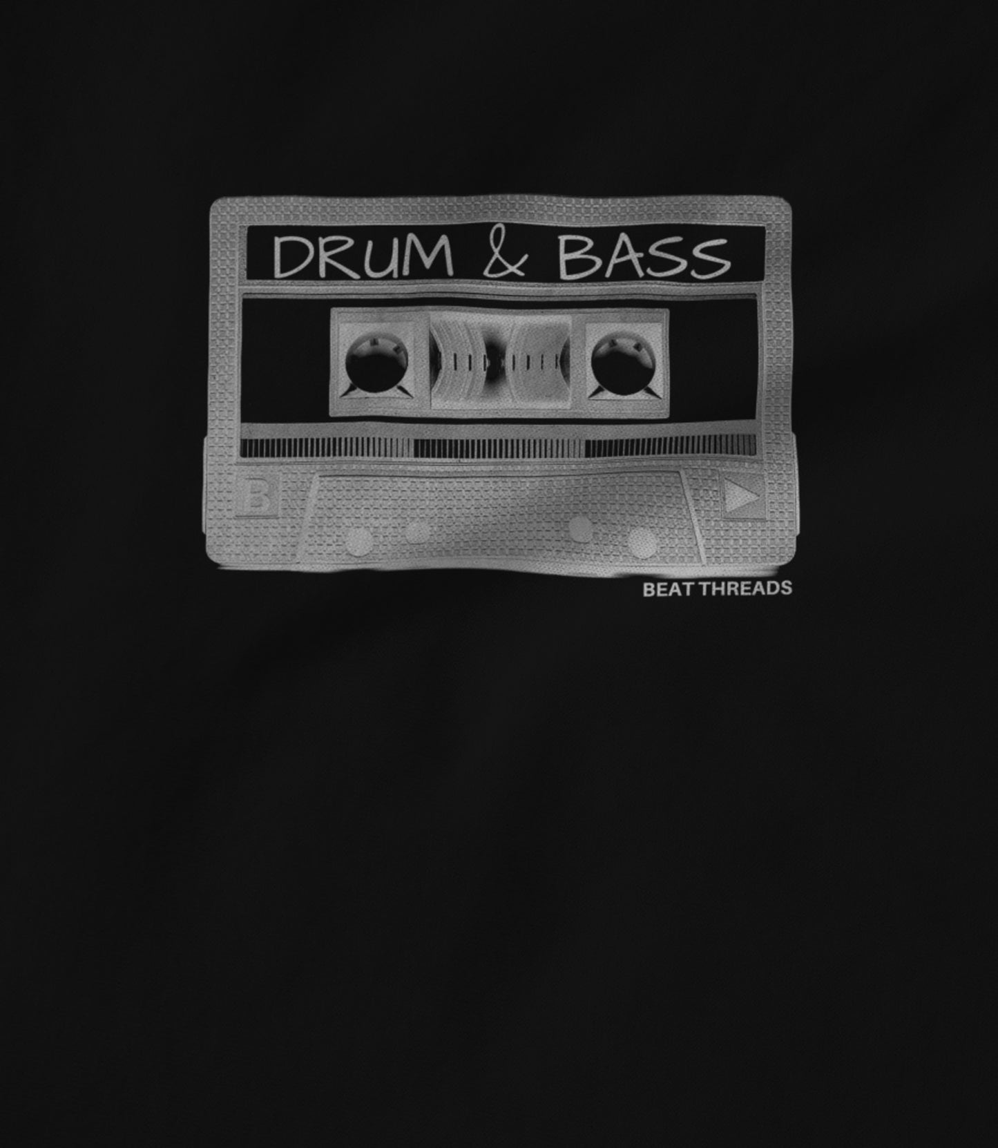 Old School Mix Tape - DRUM & BASS- Black Unisex T-shirt