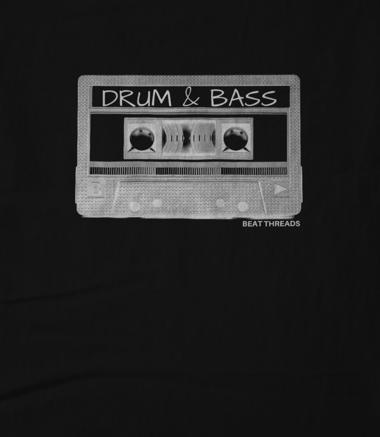 Old School Mix Tape - DRUM & BASS- Black Hoodie