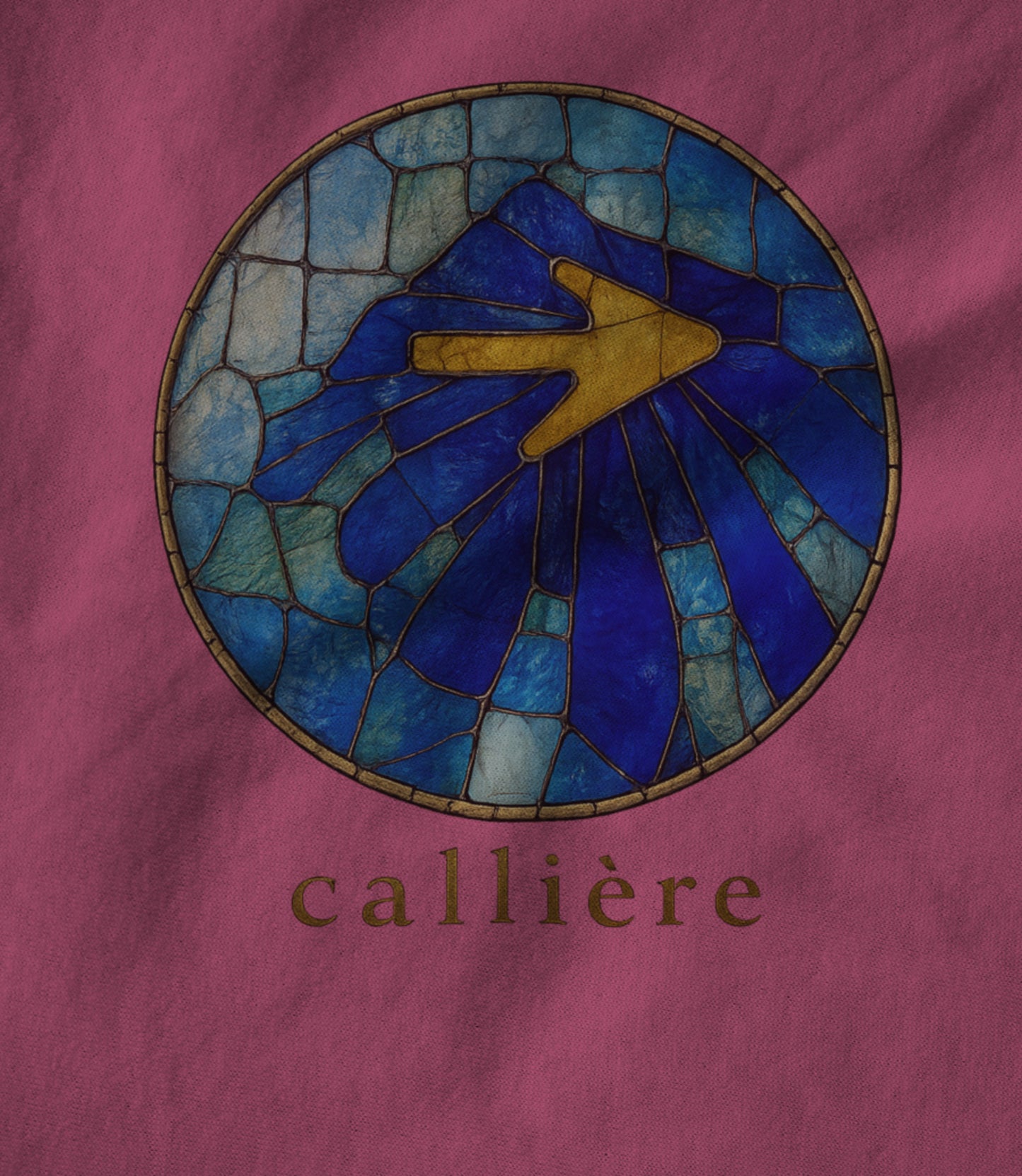 Solar Stained Glass Shell - Berry Pink Unisex T-shirt