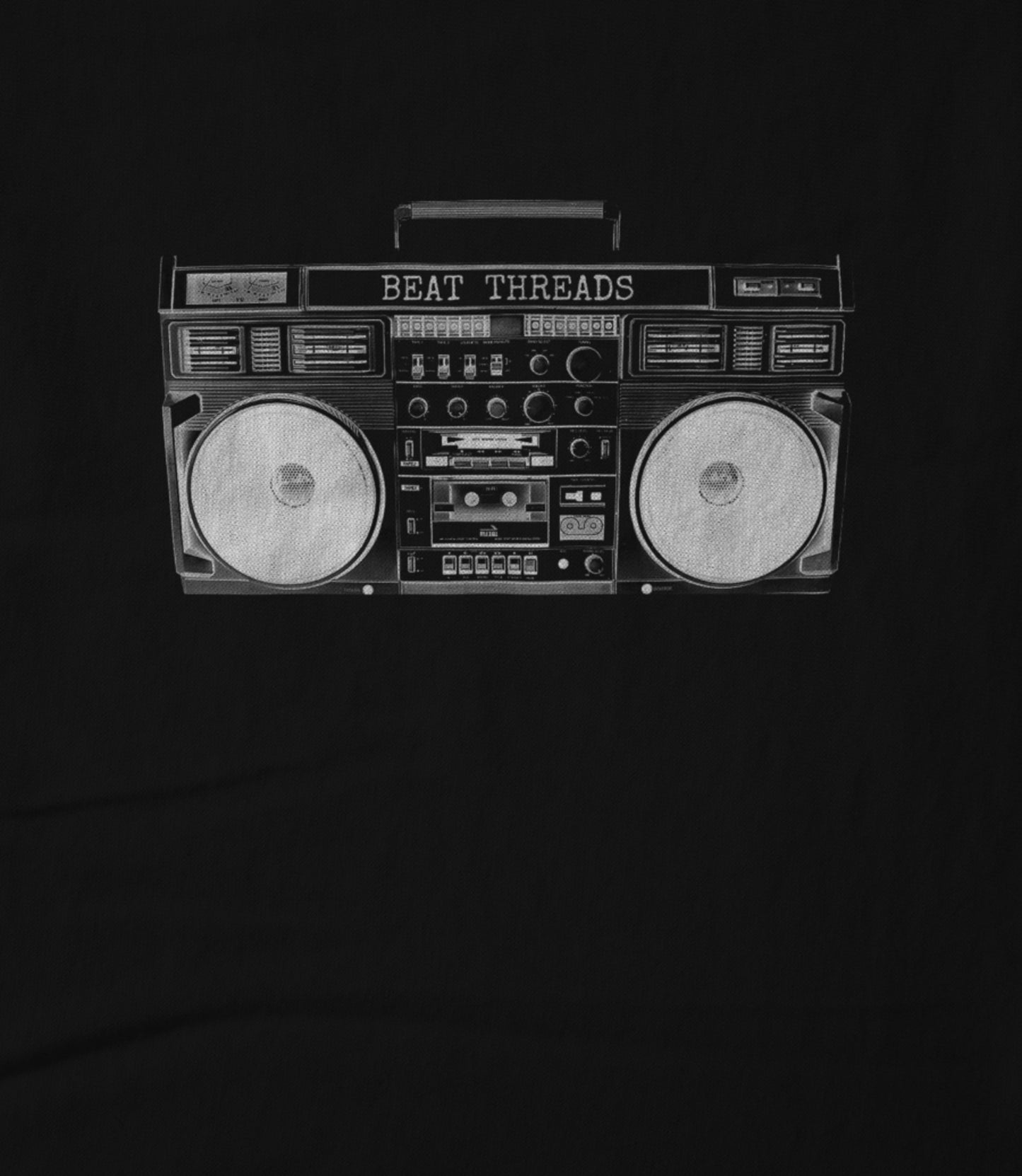 Old School Boombox - Black Women's T-shirt