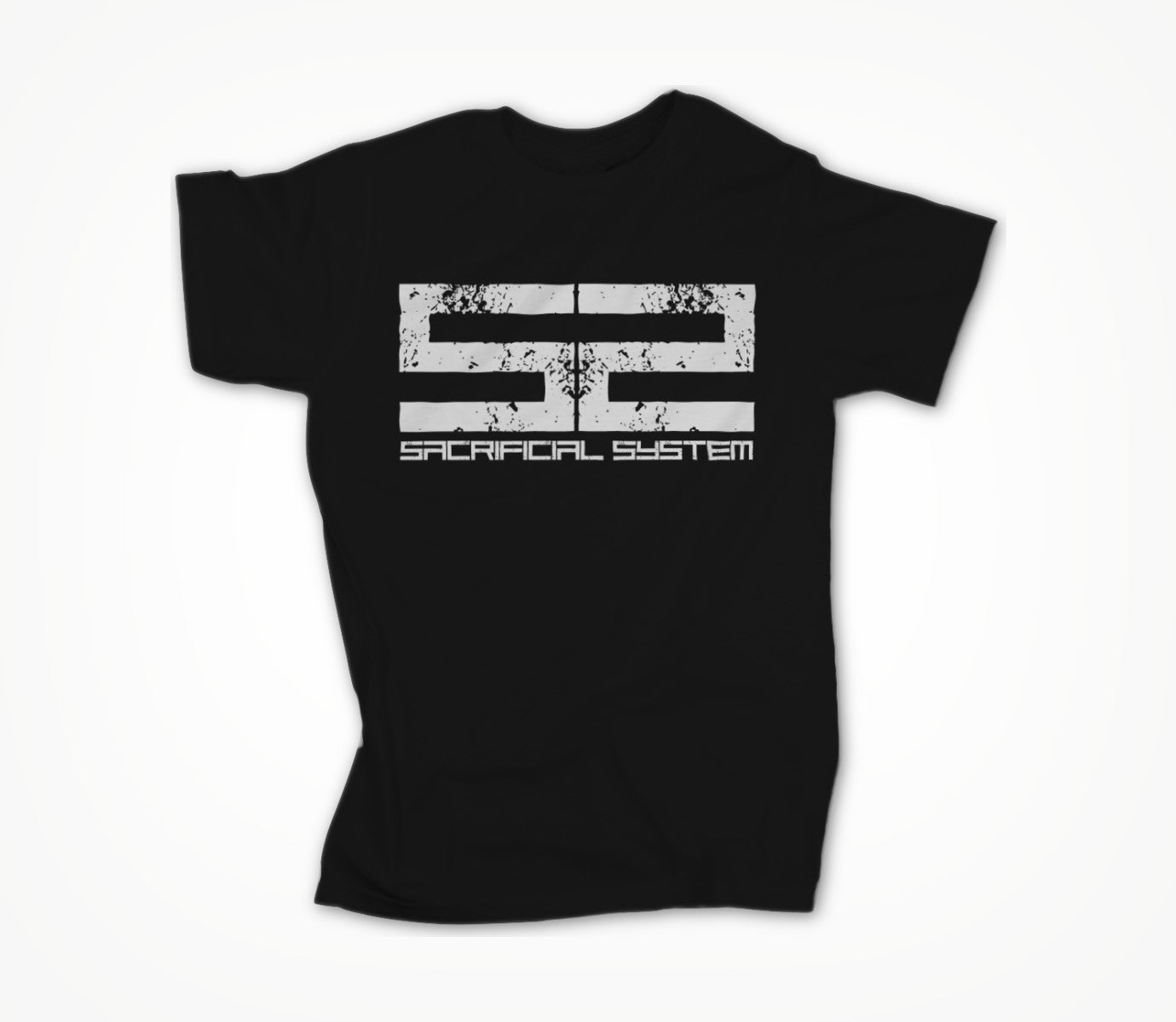 SS Logo White on Black Unisex T-shirt