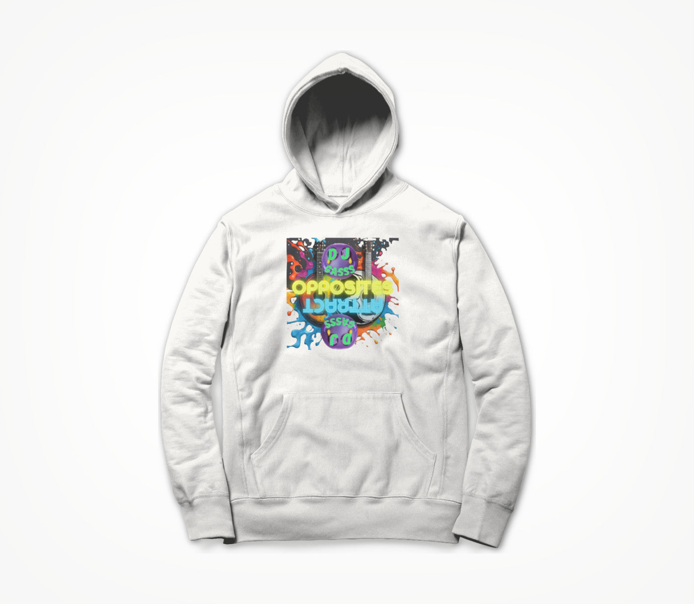 OPPOSITES ATTRACT WHITE Hoodie