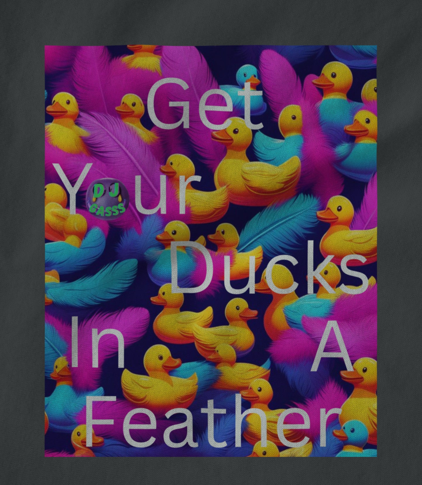 Ducks In A Feather Asphalt Unisex T-shirt