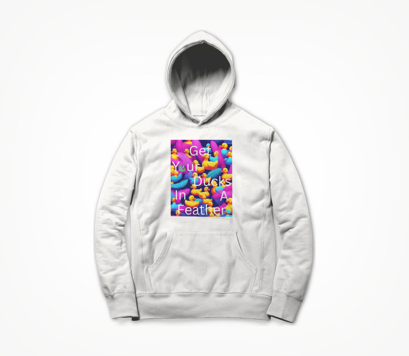 Ducks In A Feather White Hoodie