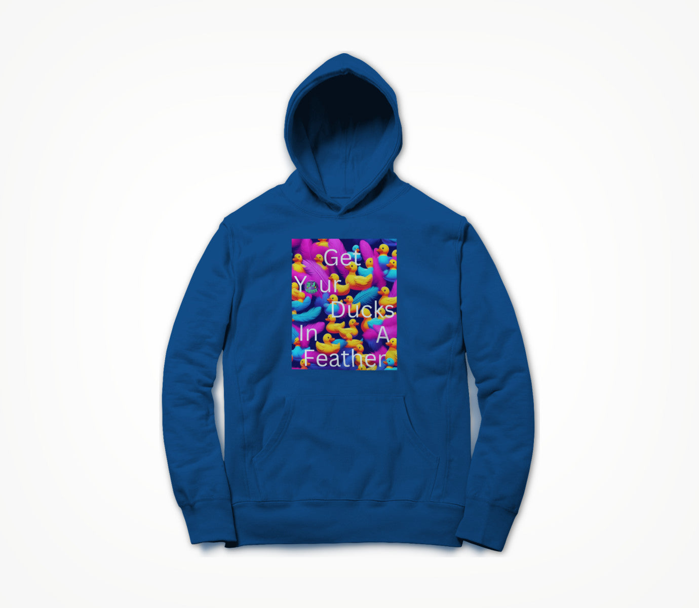 Ducks In A Feather Blue Hoodie