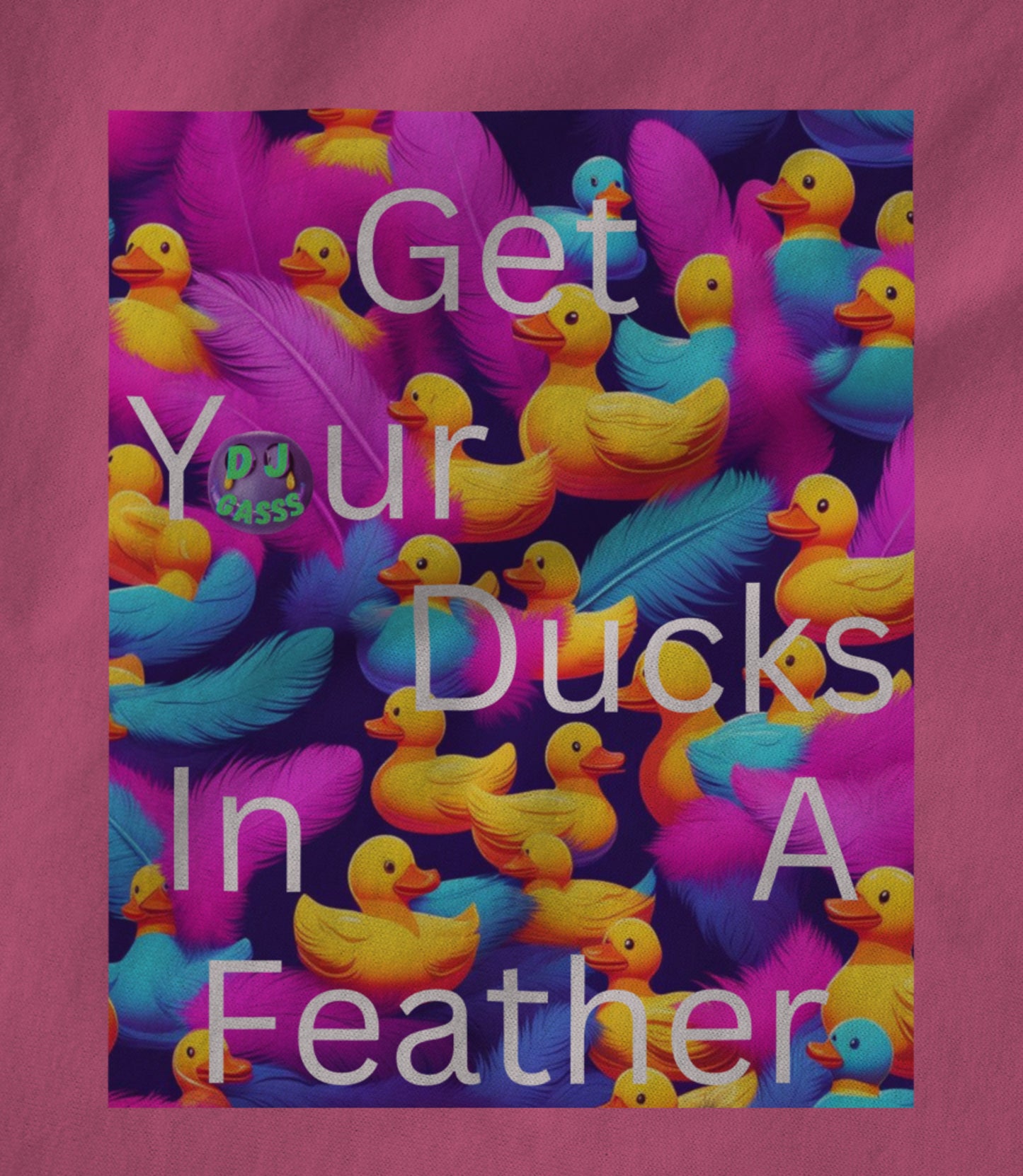 Ducks In A Feather Pink Unisex T-shirt