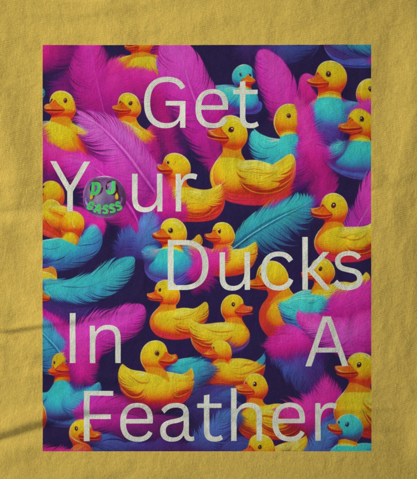 Ducks In A Feather Yellow Unisex T-shirt