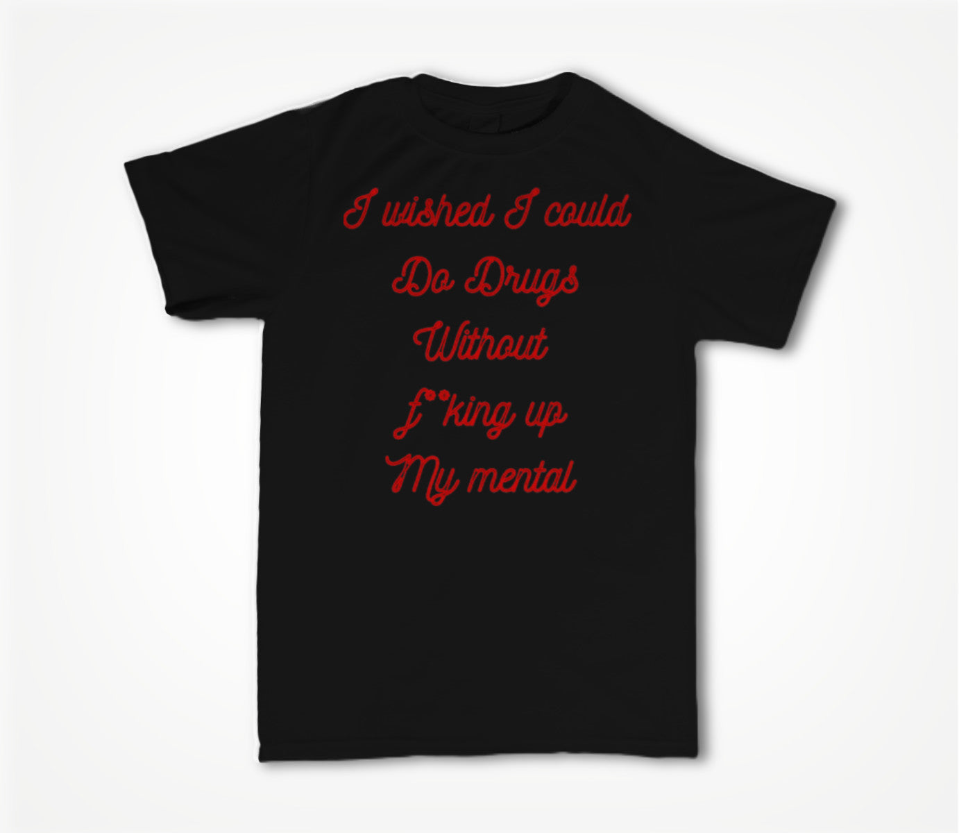 I wish Black and Red Unisex T-shirt
