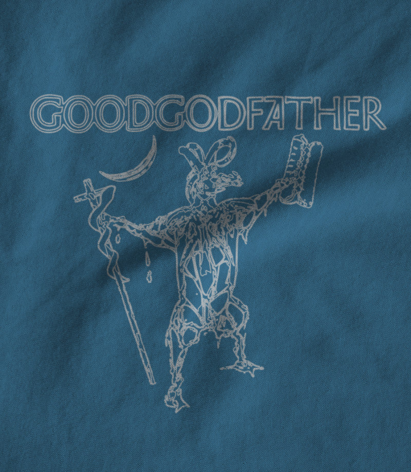 White Lamb Victory on Aqua T-Shirt