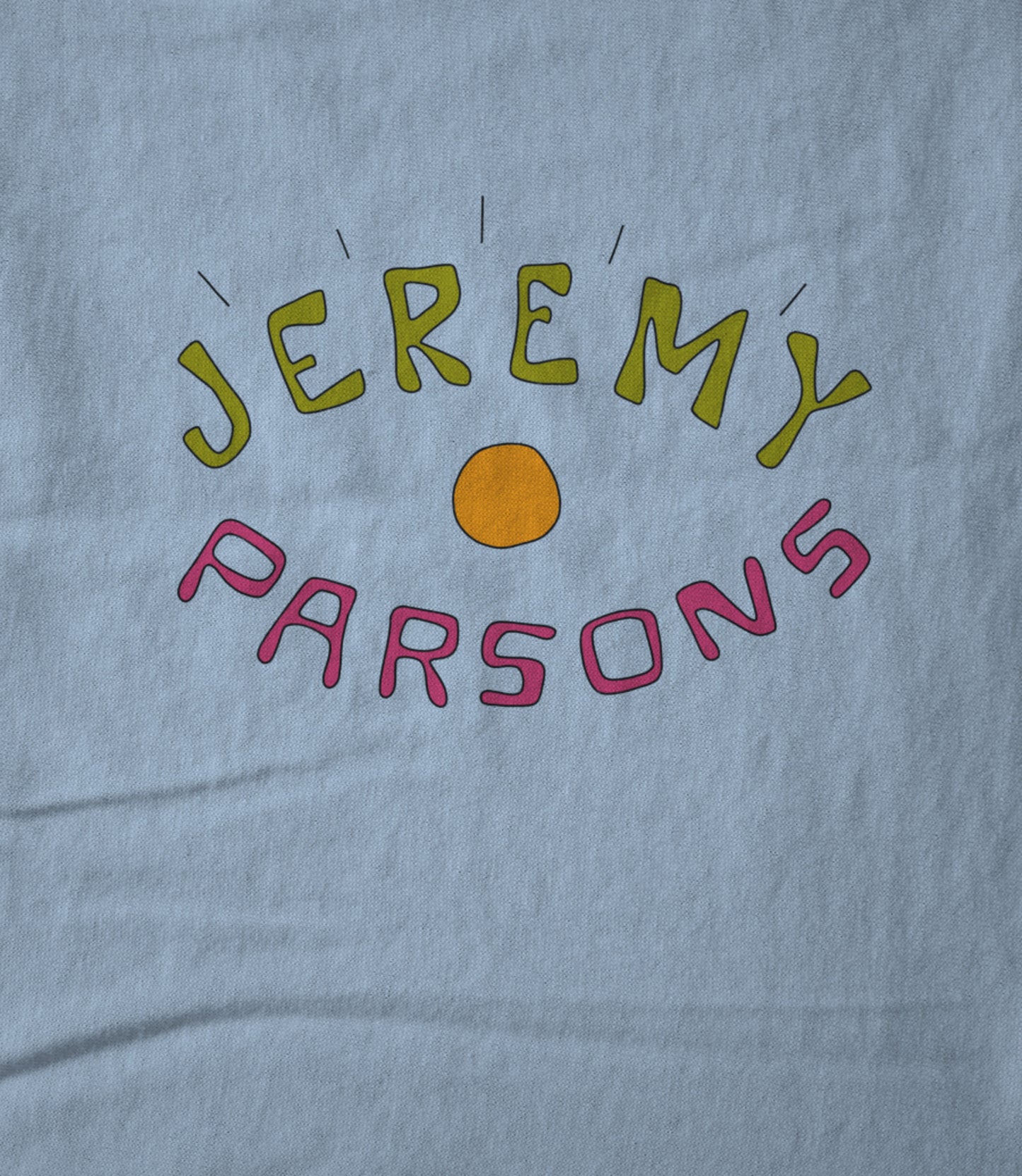 Jeremy Parsons Eye Wide Open Logo Baby Blue Unisex T-shirt