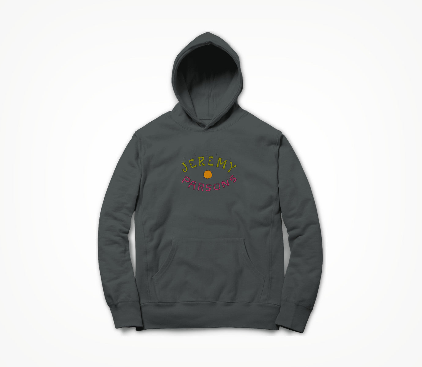 Jeremy Parsons Eye Wide Open Logo Dark Grey Hoodie