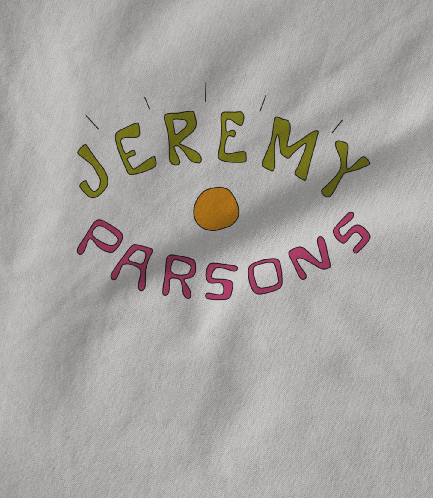 Jeremy Parsons Eye Wide Open Logo White Unisex T-shirt