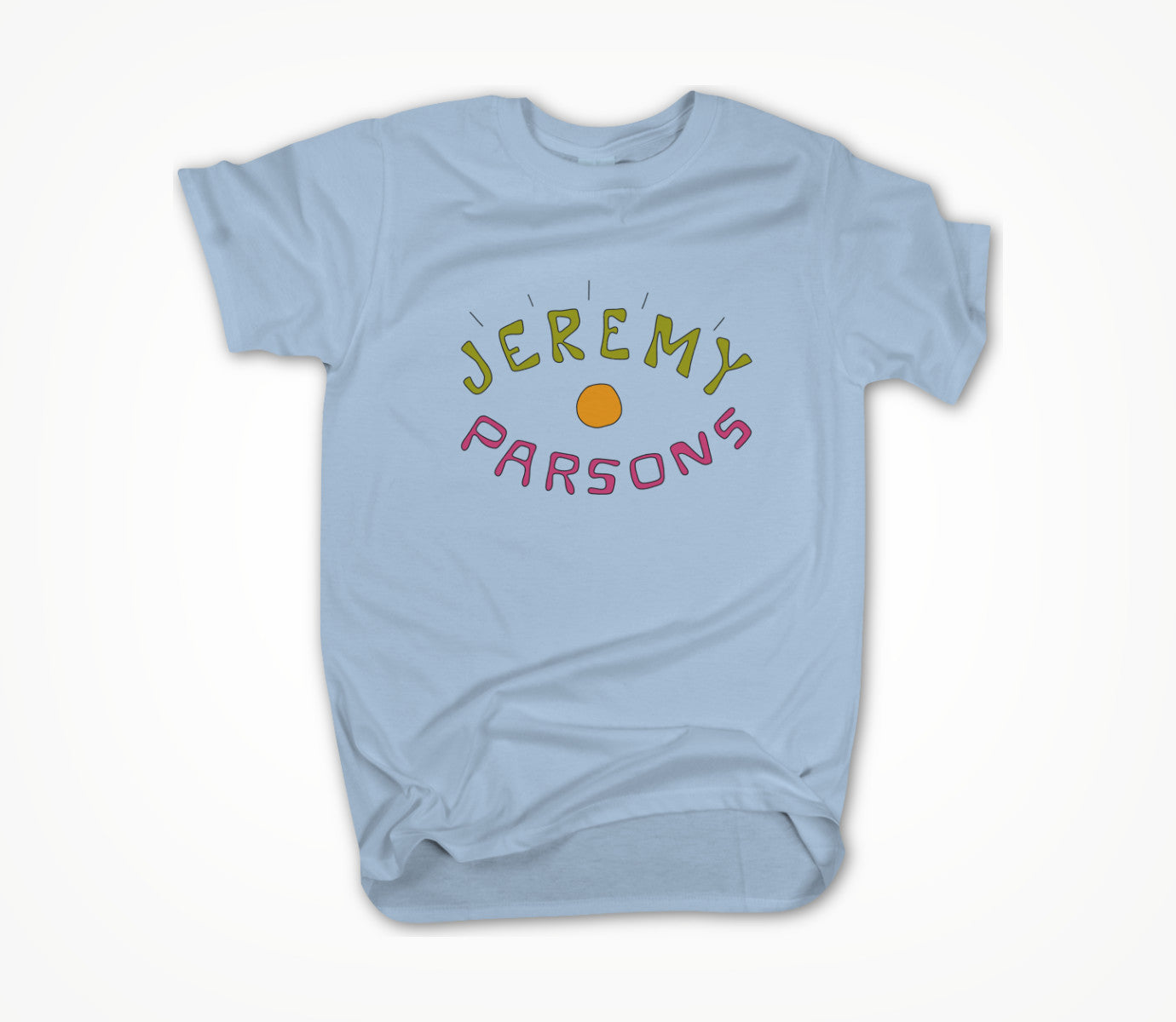 Jeremy Parsons Eye Wide Open Logo Baby Blue Unisex T-shirt