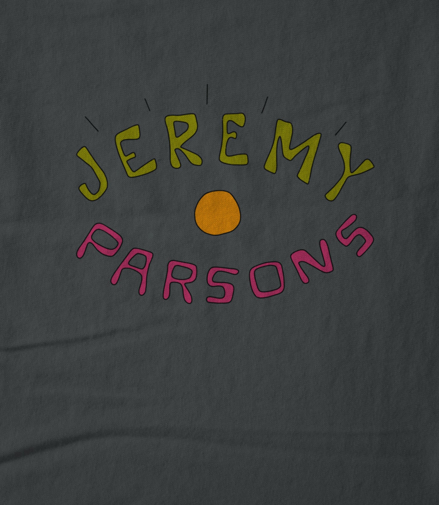 Jeremy Parsons Eye Wide Open Logo Dark Grey Hoodie