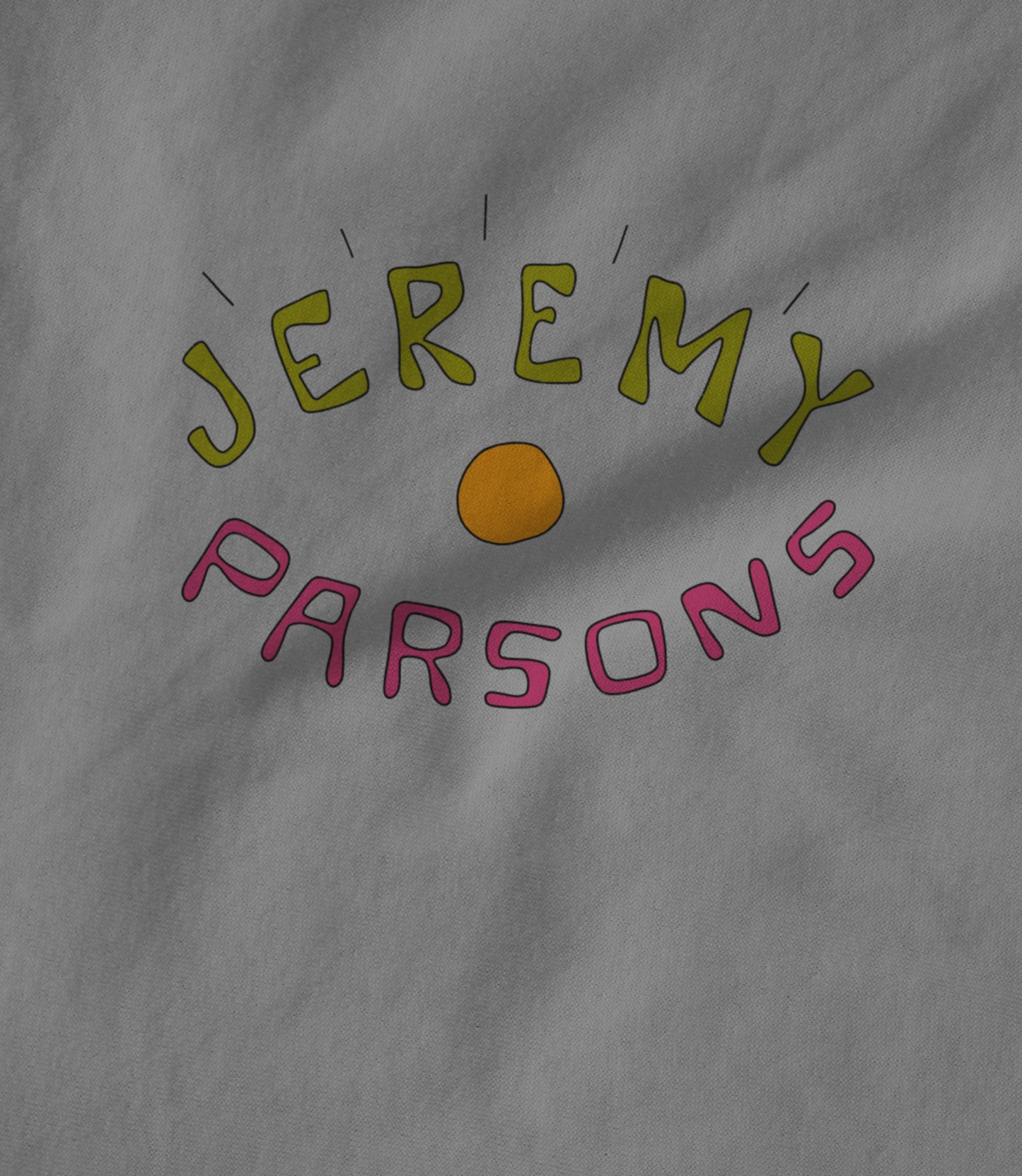 Jeremy Parsons Eye Wide Open Logo Heather Grey Unisex T-shirt