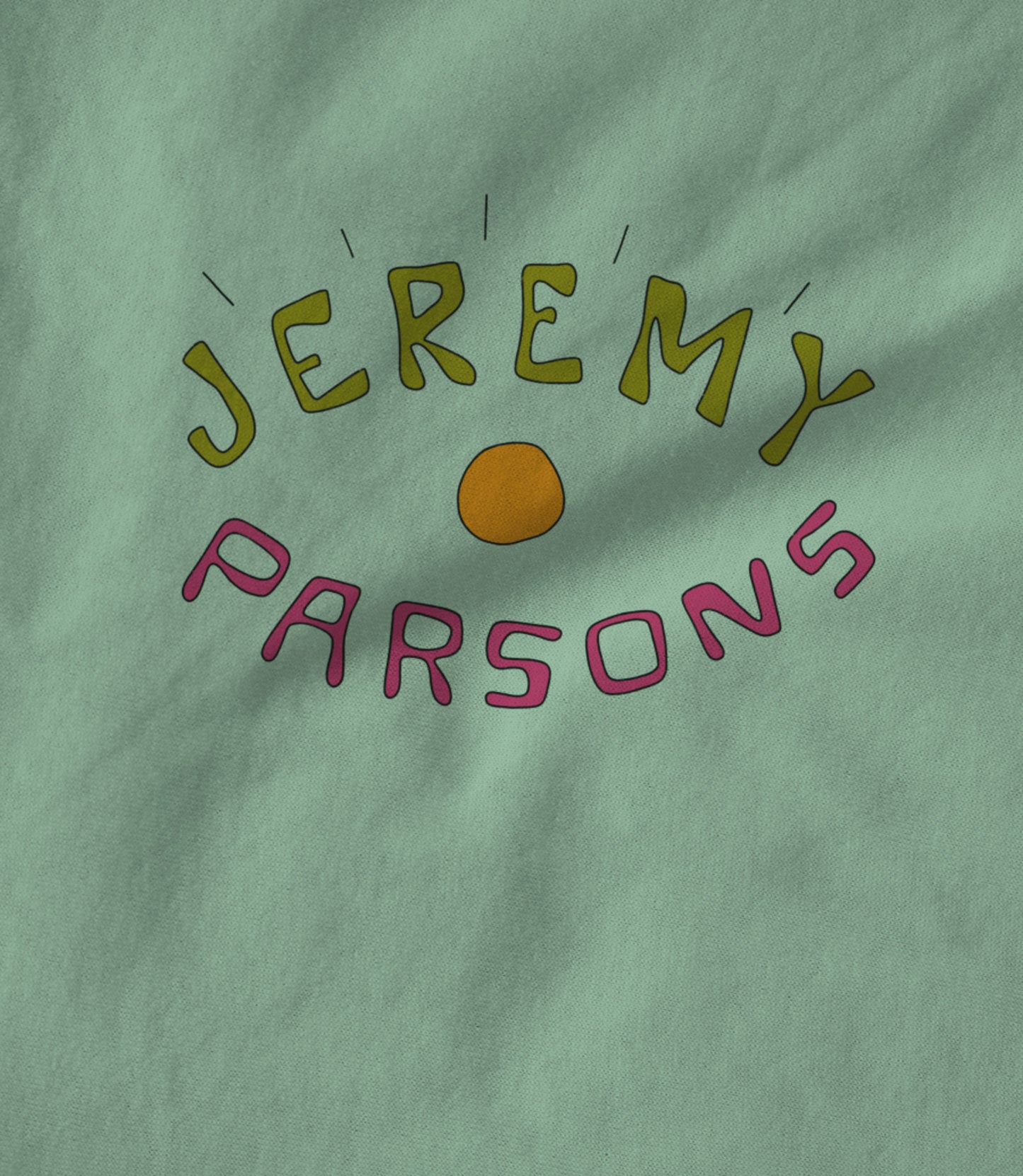 Jeremy Parsons Eye Wide Open Logo Mint Green Unisex T-shirt