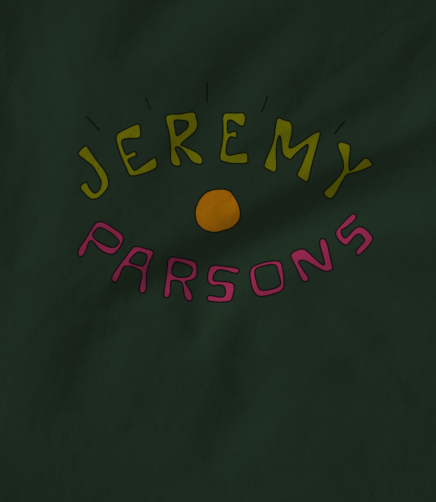 Jeremy Parsons Eye Wide Open Logo Forest Green Unisex T-shirt