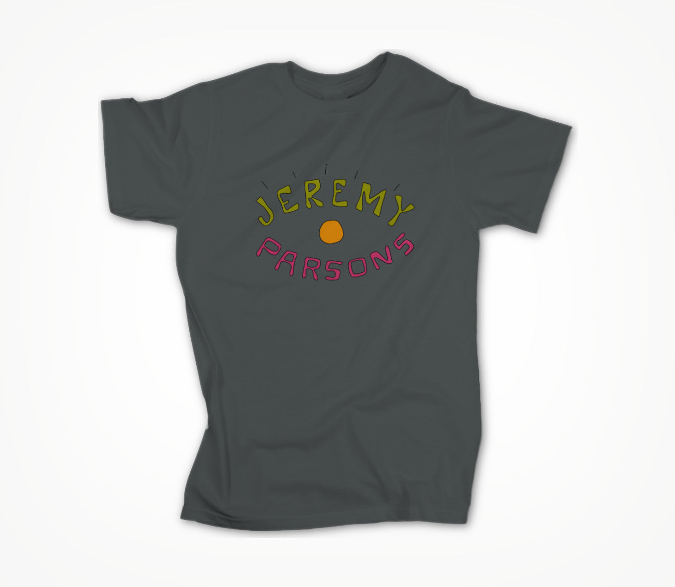 Jeremy Parsons Eye Wide Open Logo Dark Grey Unisex T-shirt