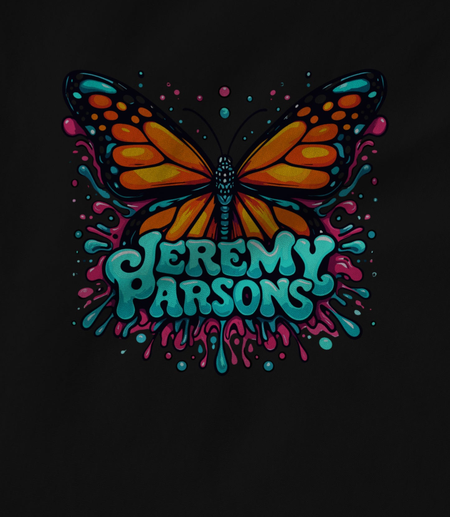 Jeremy Parsons Psychedelic Butterfly Hoodie