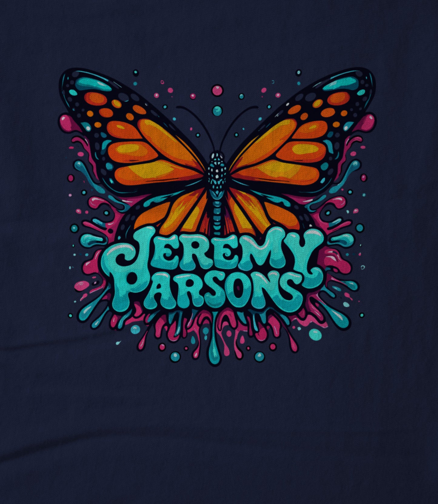 Jeremy Parsons Psychedelic Butterfly Unisex T-shirt