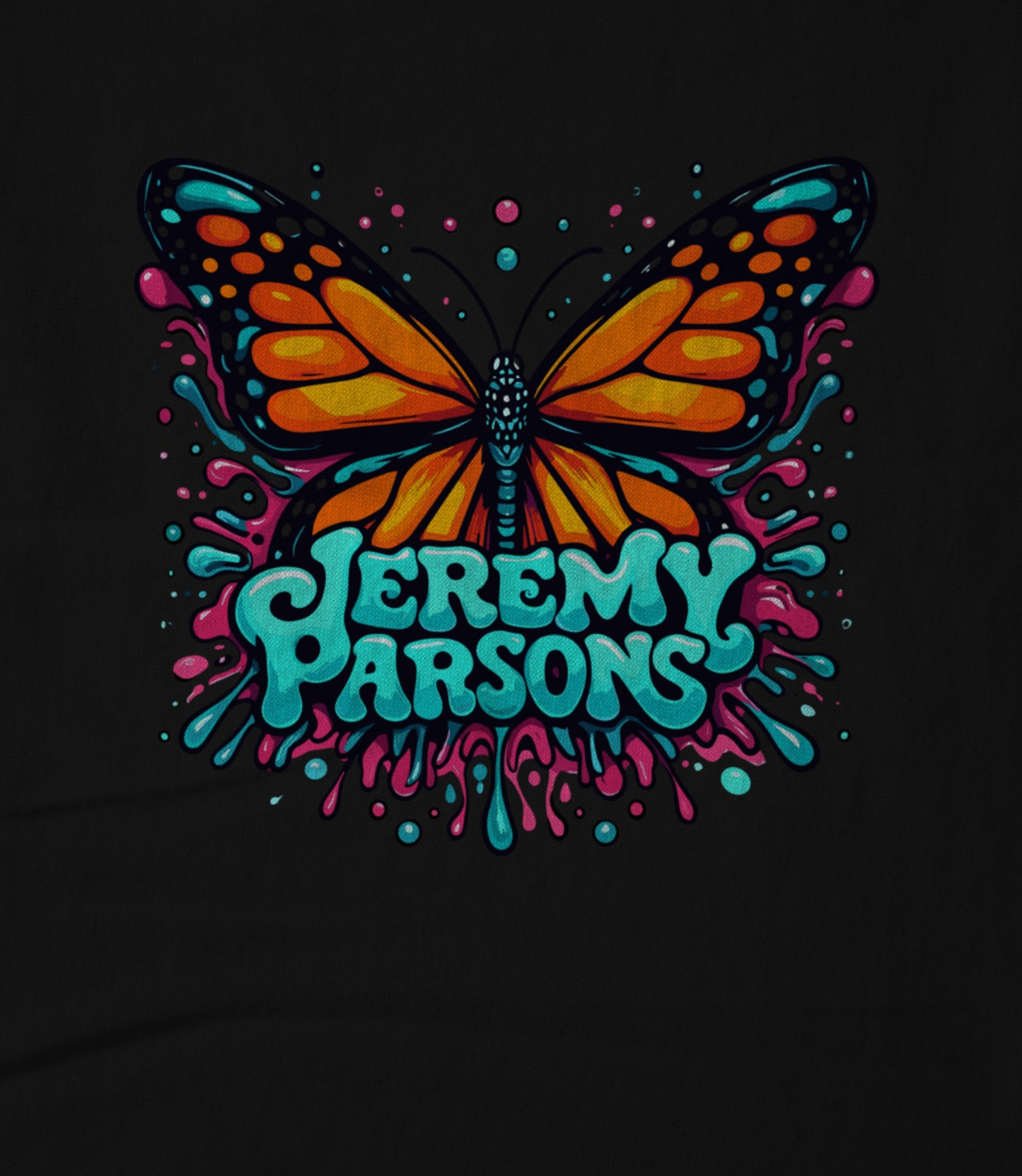 Jeremy Parsons Psychedelic Butterfly Unisex T-shirt