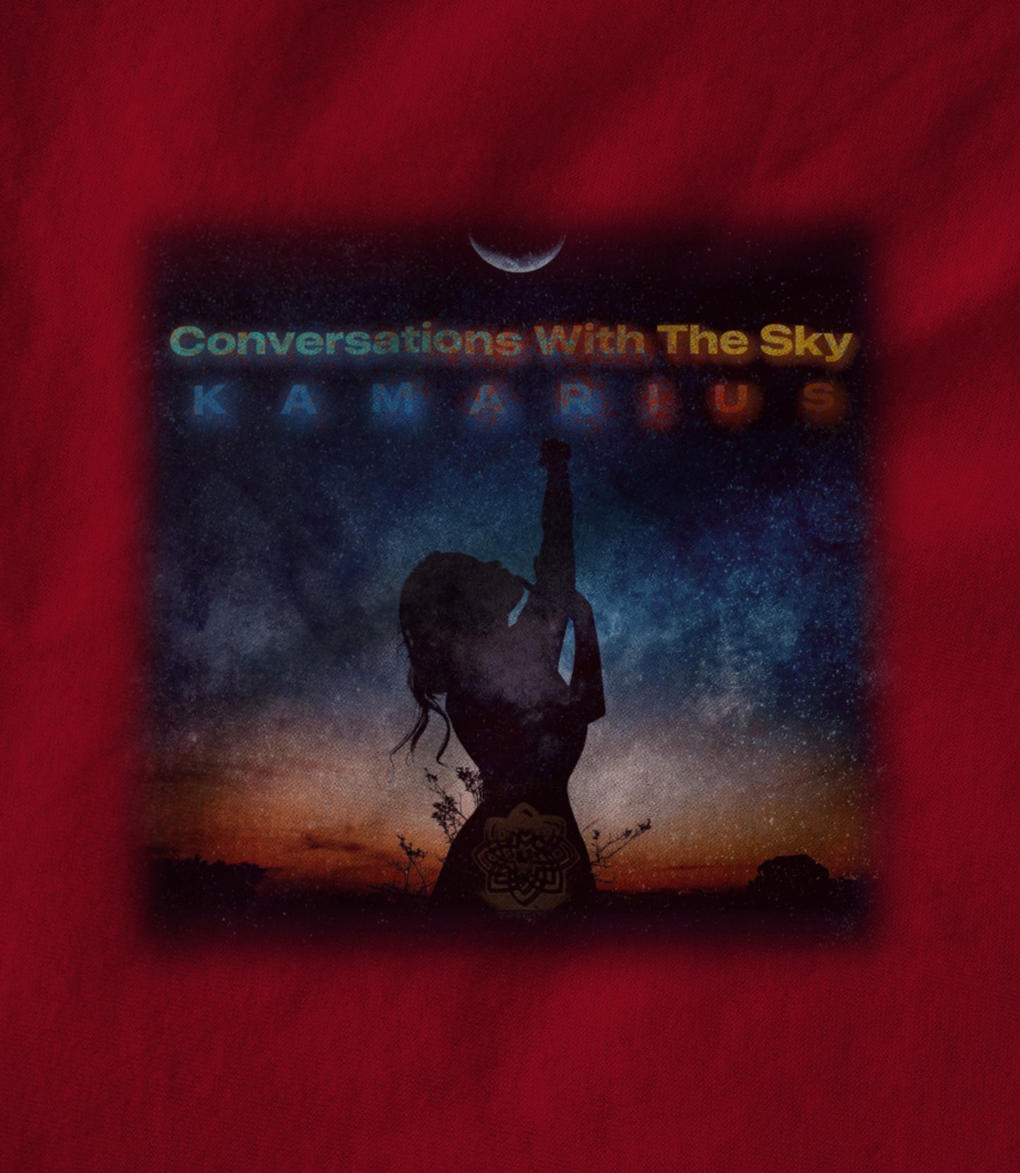 Conversations With The Sky by KaMarius Red Unisex T-shirt