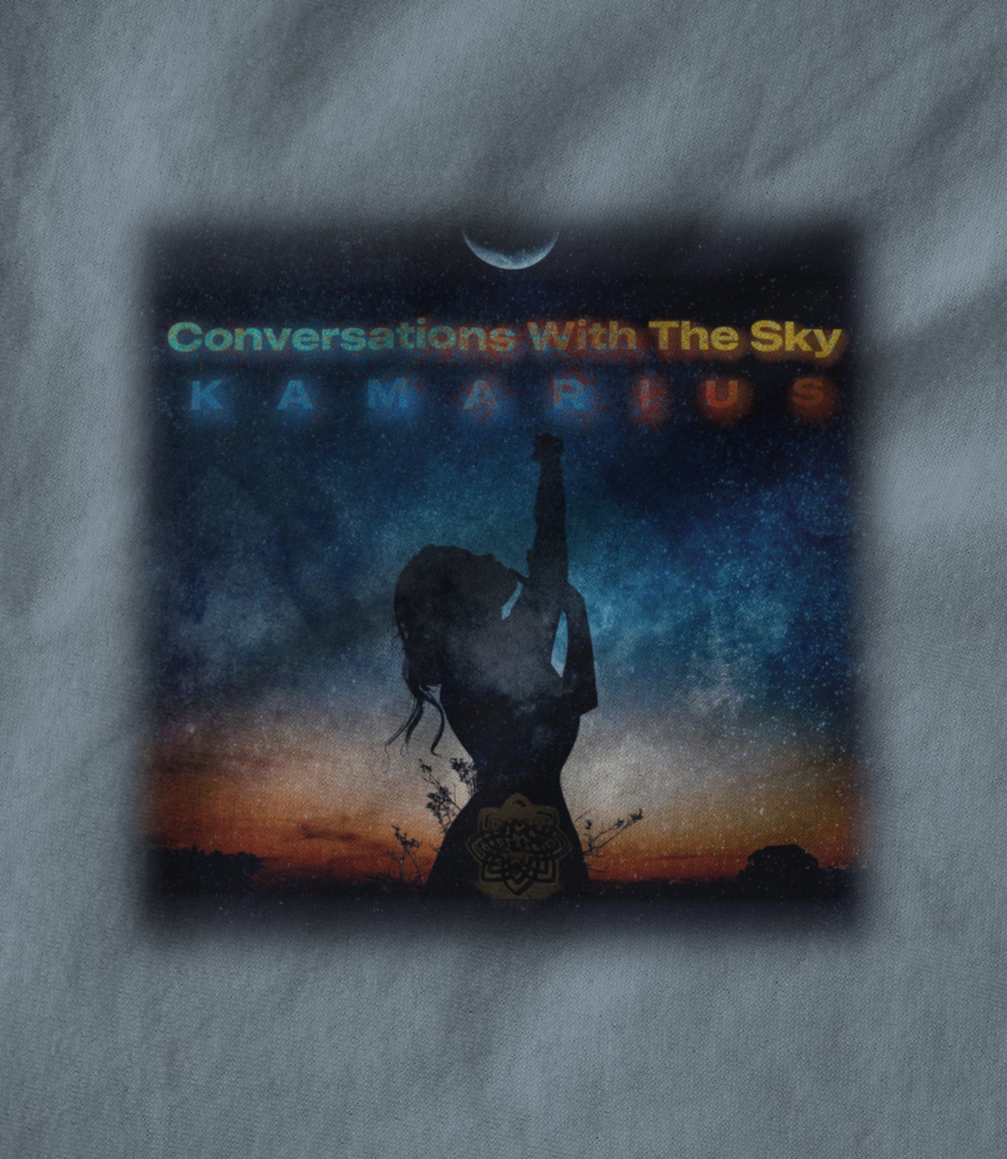 Conversations With The Sky by KaMarius Light Blue Unisex T-shirt