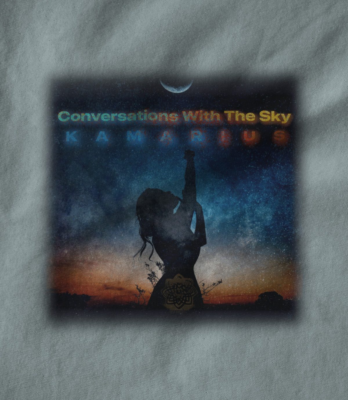 Conversations With The Sky by KaMarius Heather Prism Ice Blue Unisex T-shirt