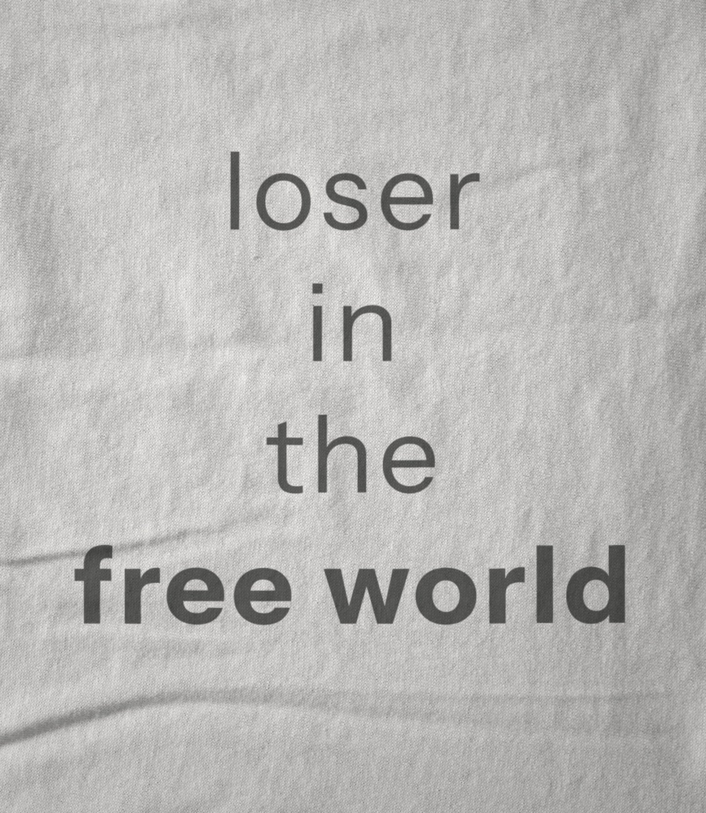 loser (white) Unisex T-shirt