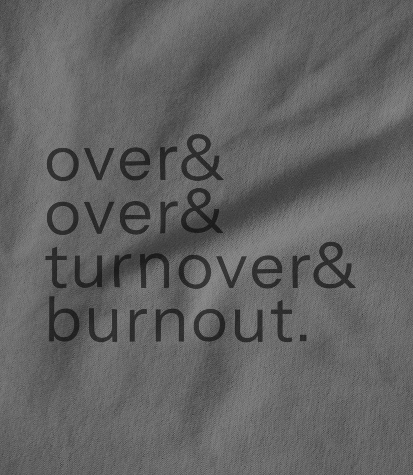 over & over (gray) Unisex T-shirt