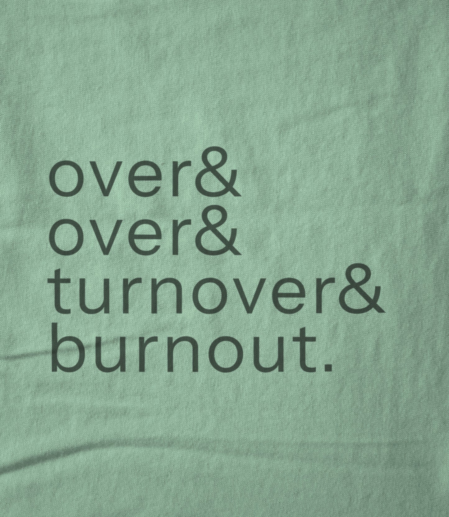 over & over (mint) Unisex T-shirt