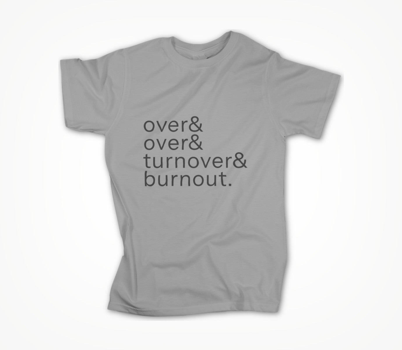 over & over (gray) Unisex T-shirt