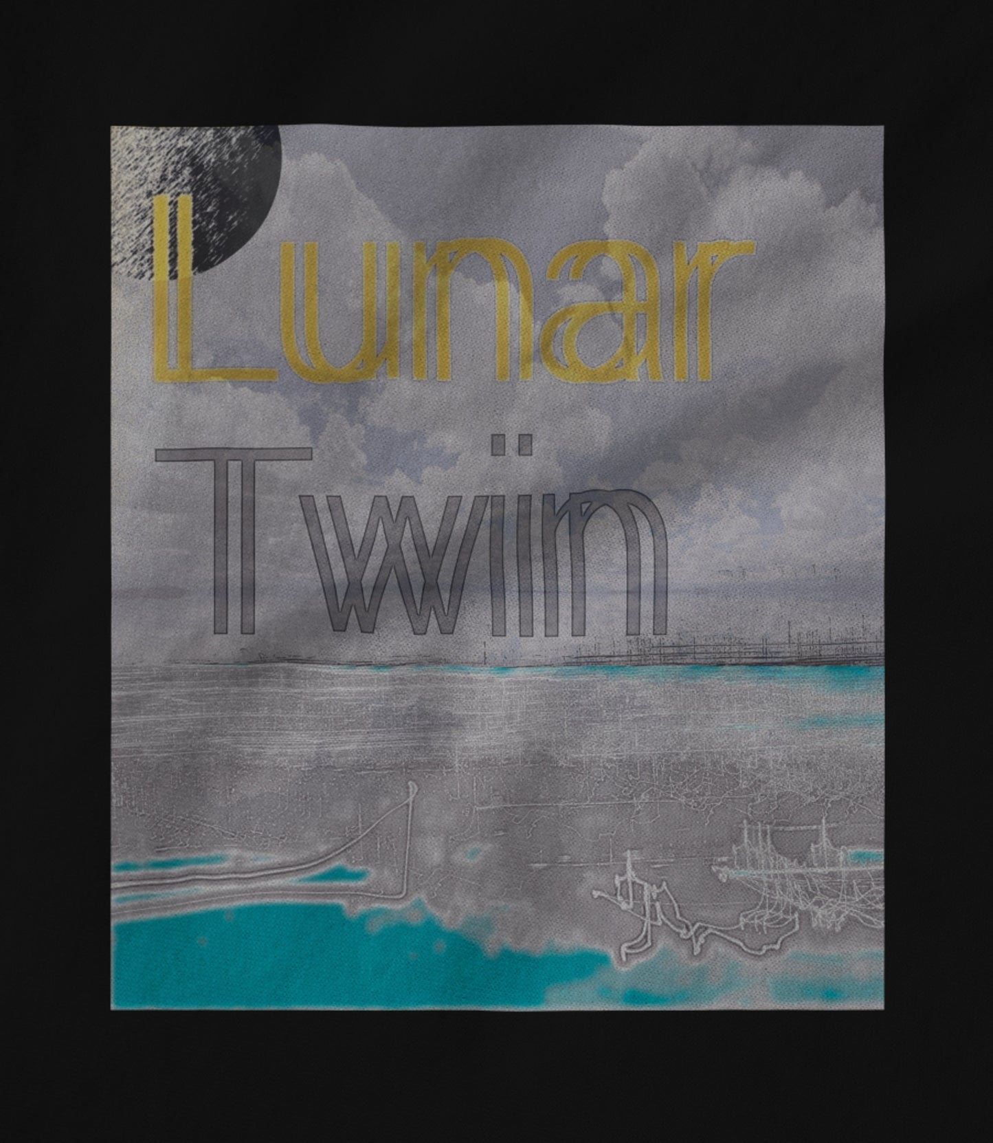 lunar twin black Unisex T-shirt