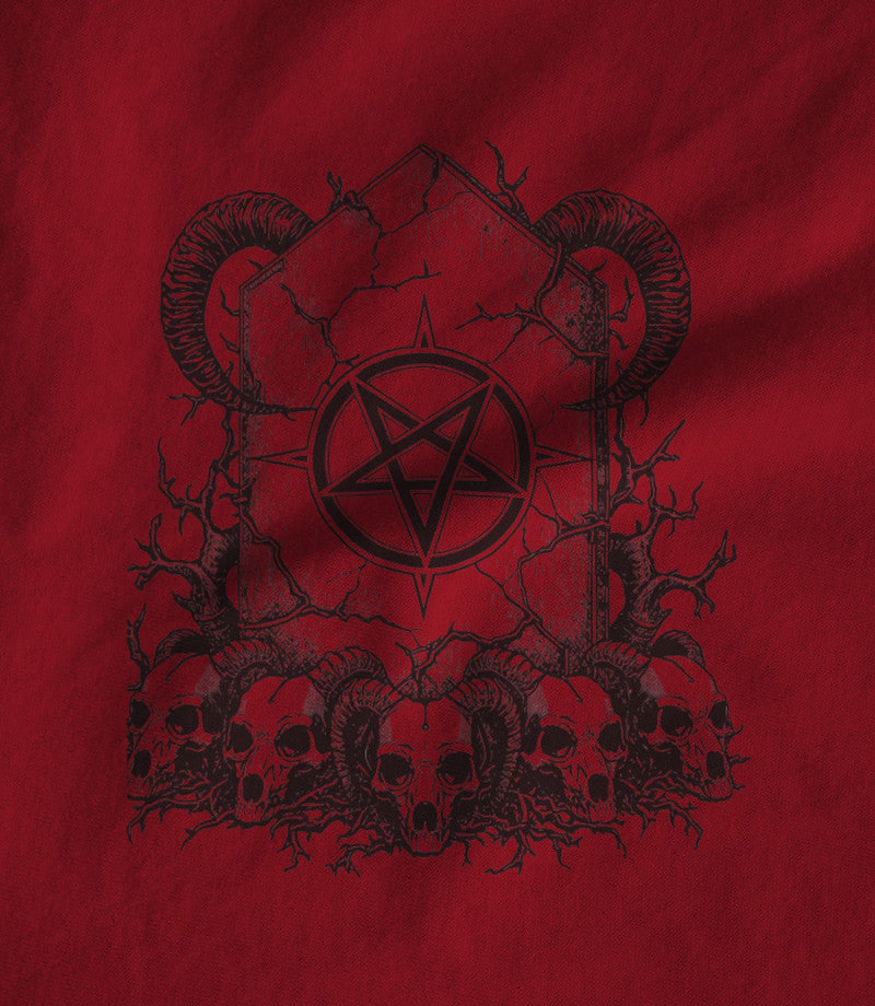 Red skull temple