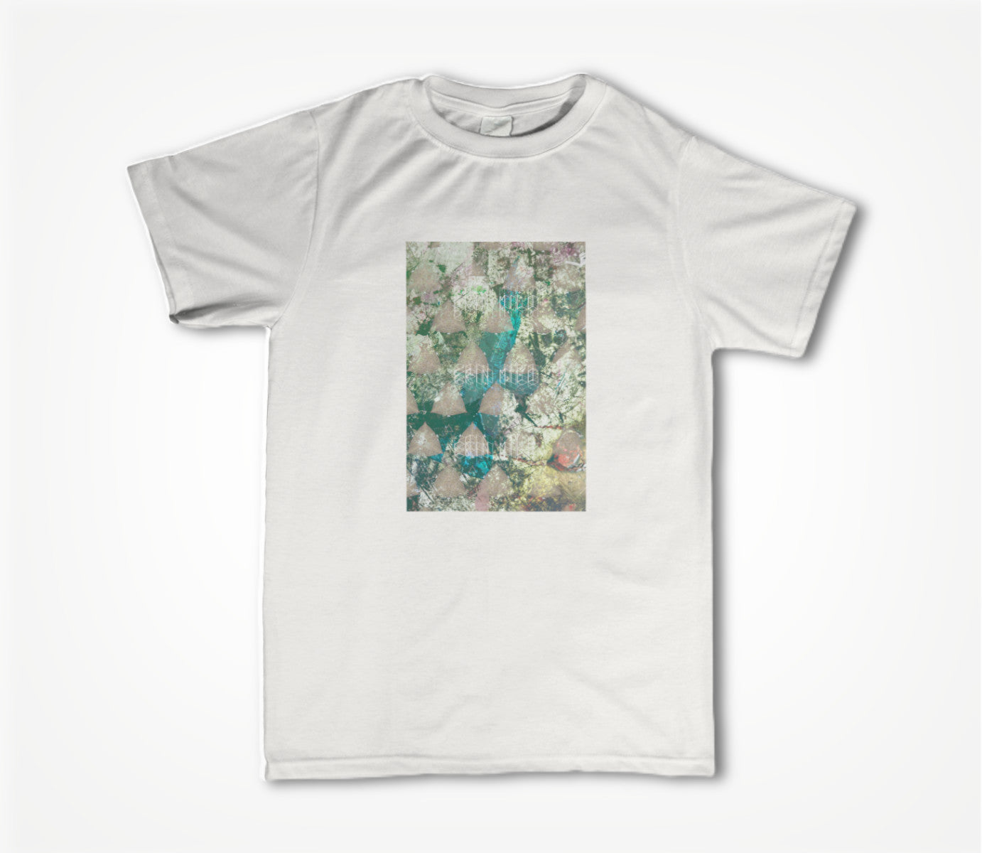 PYRA-TEAL-WHITE- Unisex T-shirt