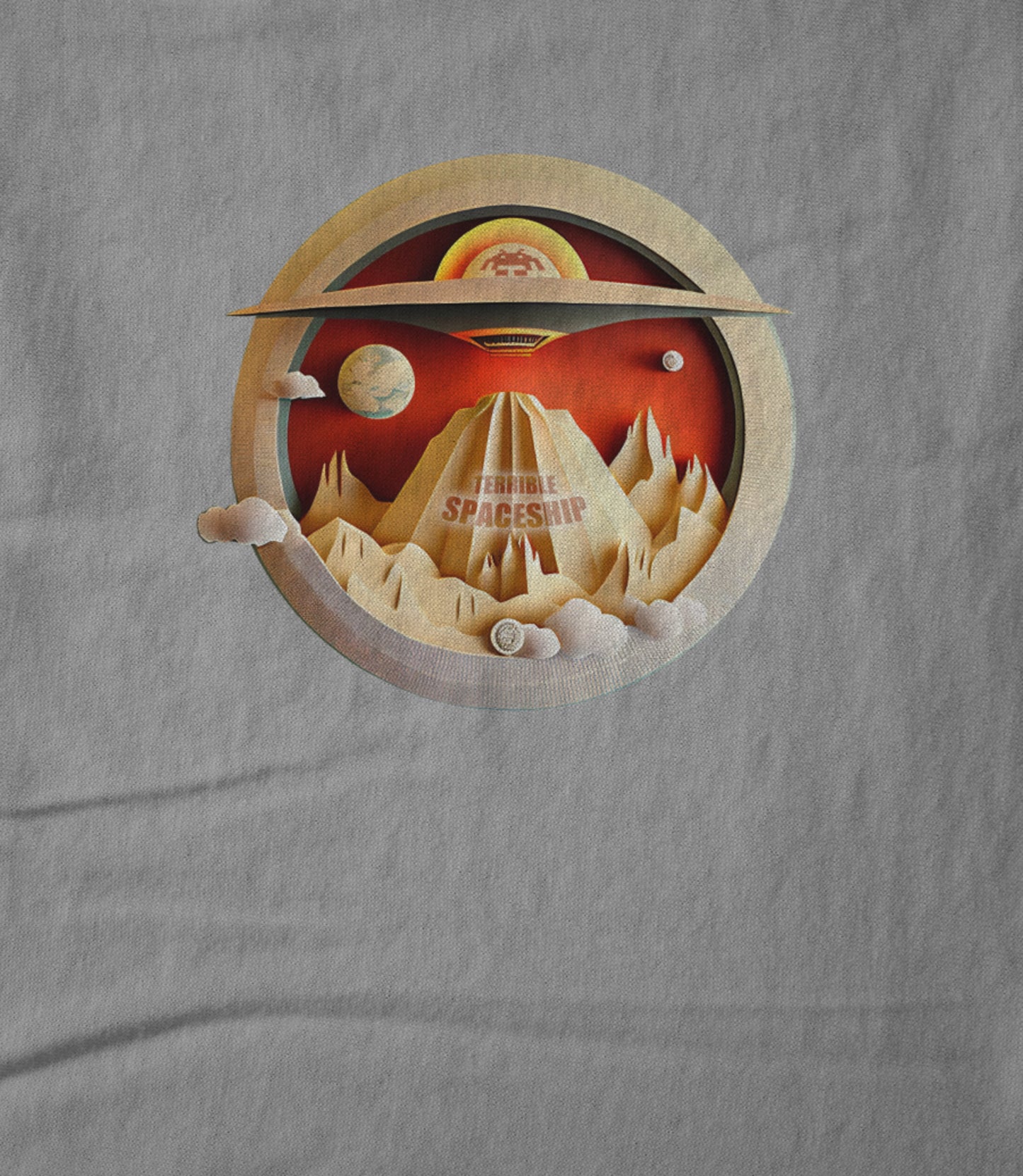 Terrible Spaceship UFO Unisex T-shirt