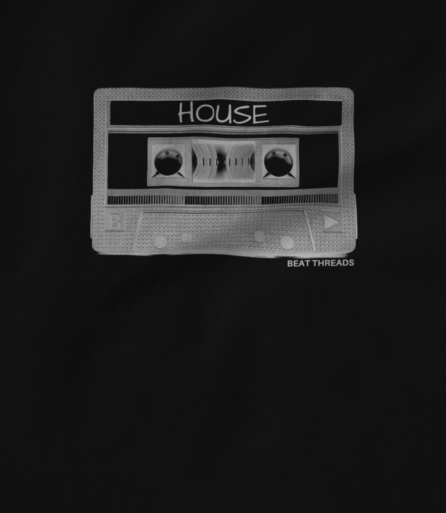 Old School Mix Tape - HOUSE- Black Hoodie
