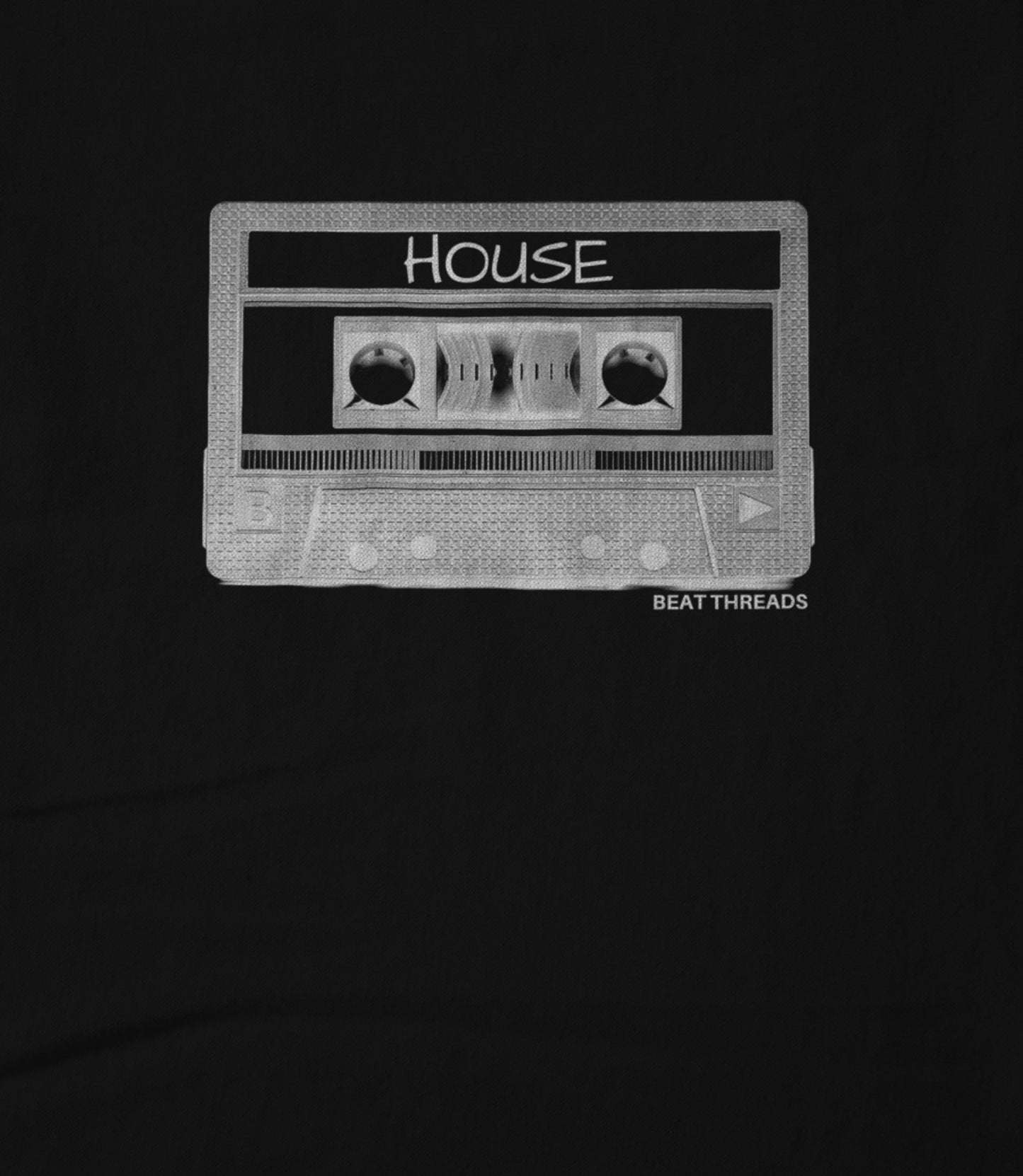 Old School Mix Tape - HOUSE- Black Unisex T-shirt