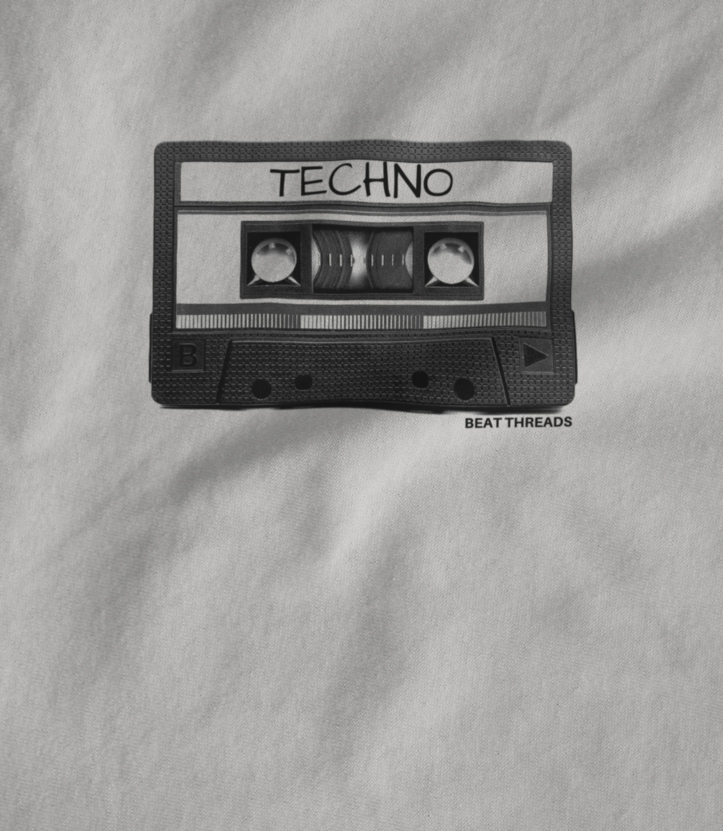 Old School Mix Tape - TECHNO- WHITE Hoodie