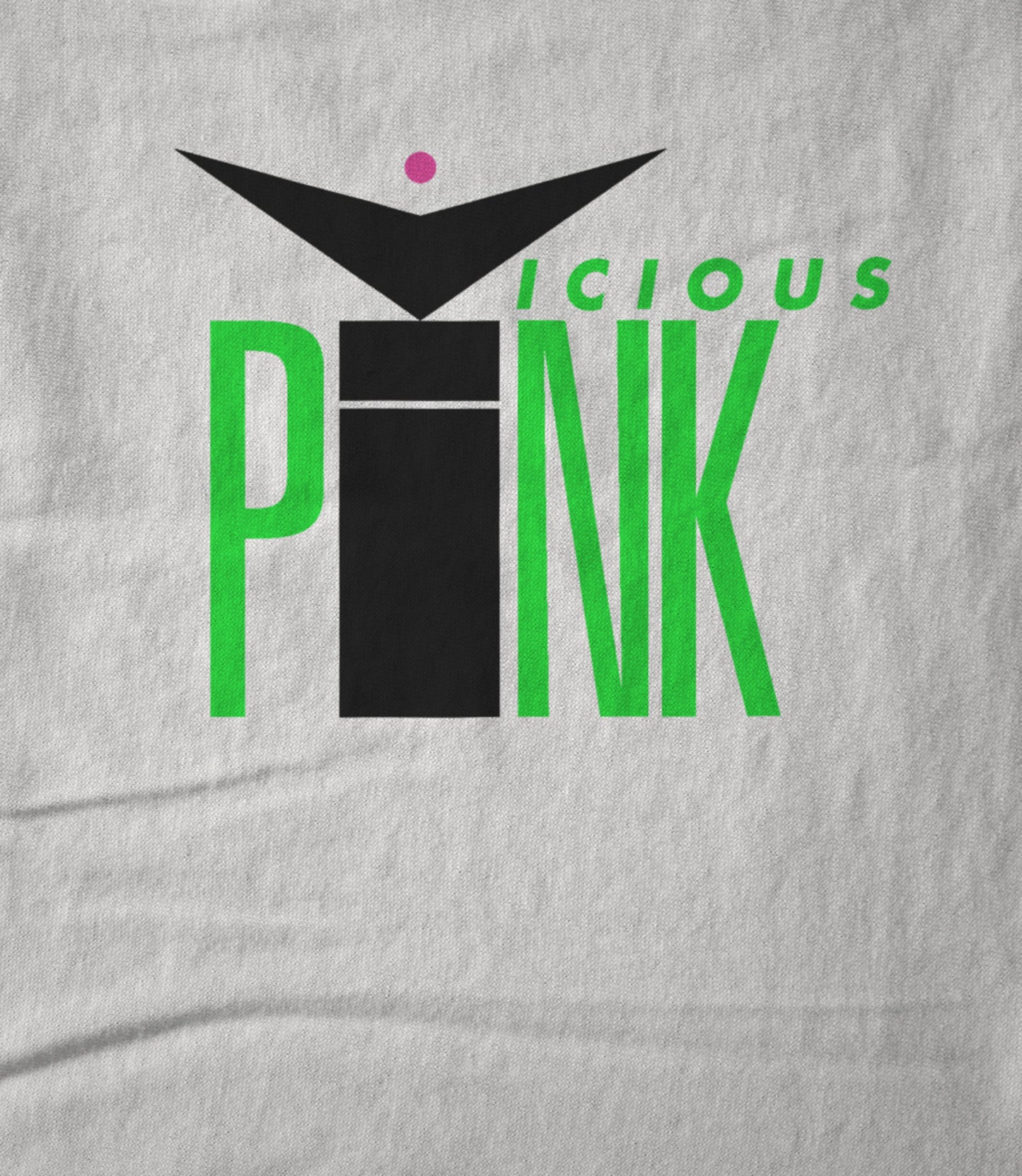 VICIOUS PINK Green Logo Hoodie