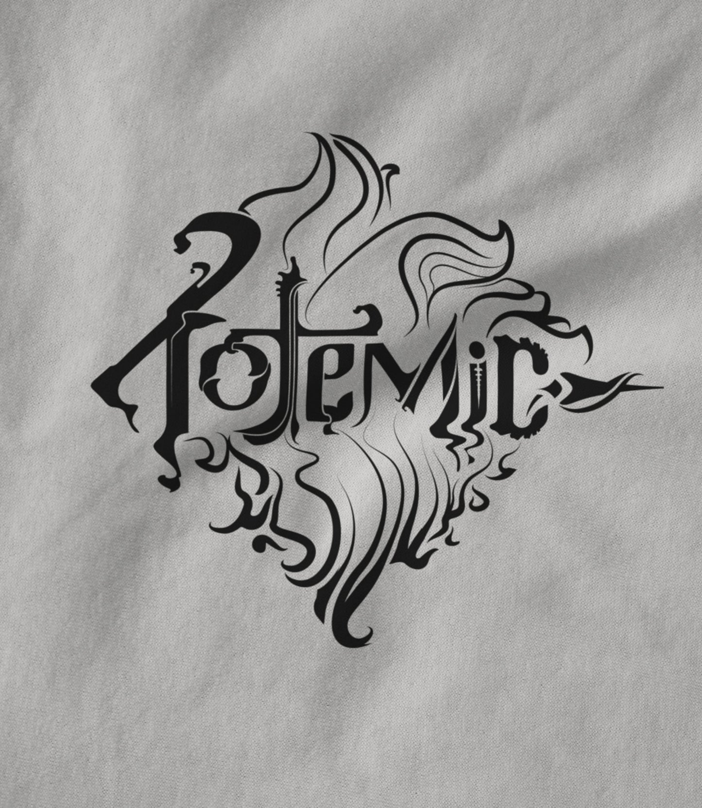 Totemic Logo Black On White Unisex T-shirt