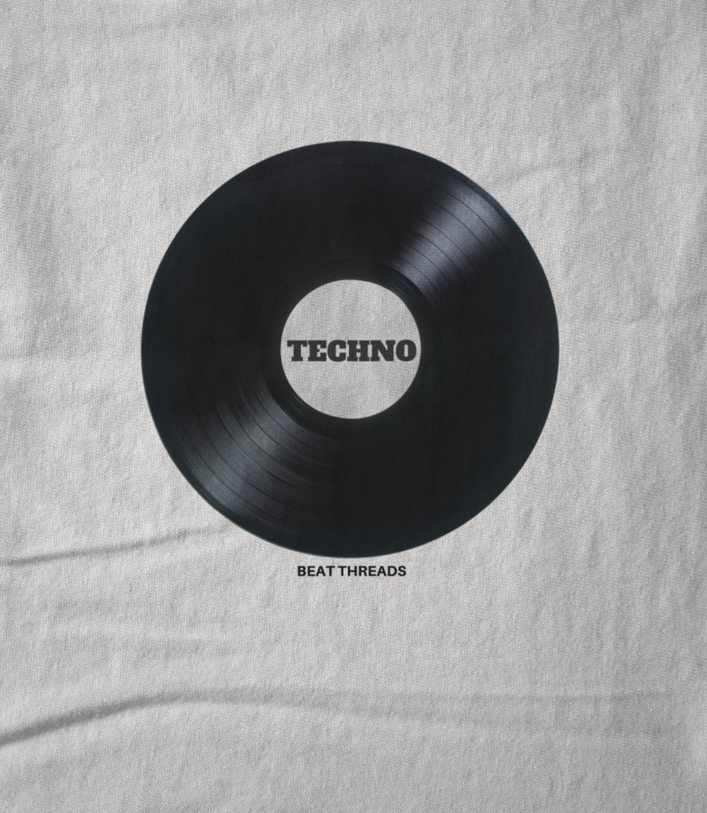 RECORD - TECHNO - WHITE Unisex T-shirt