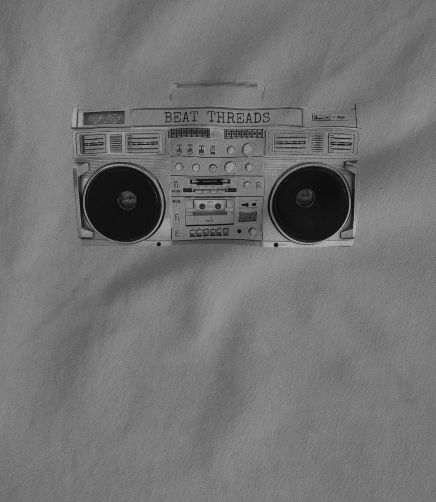 Old School Boombox - Grey Hoodie