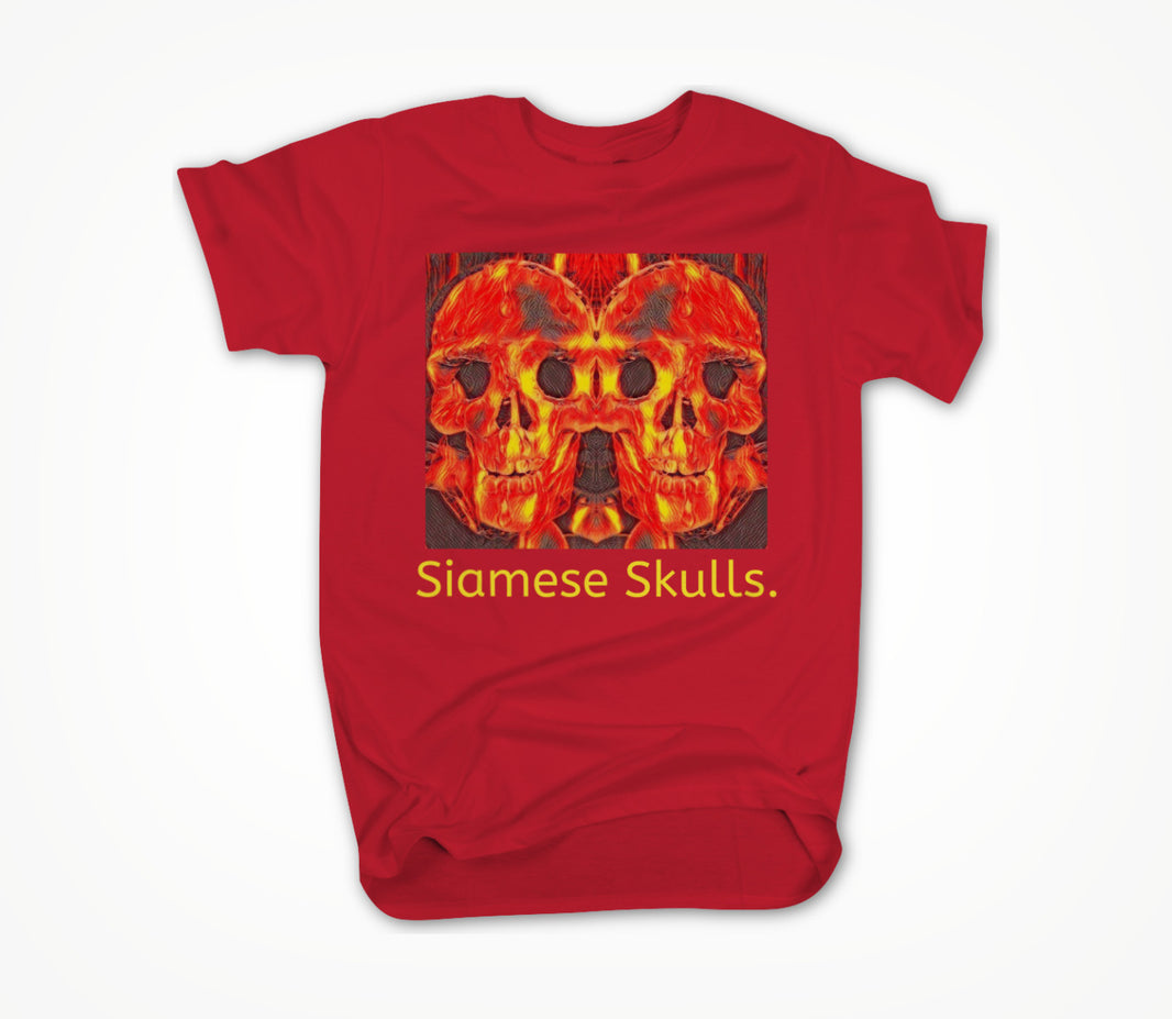 Siamese Skulls! Unisex T-shirt