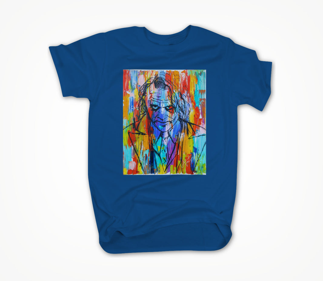 Joker on blue Unisex T-shirt