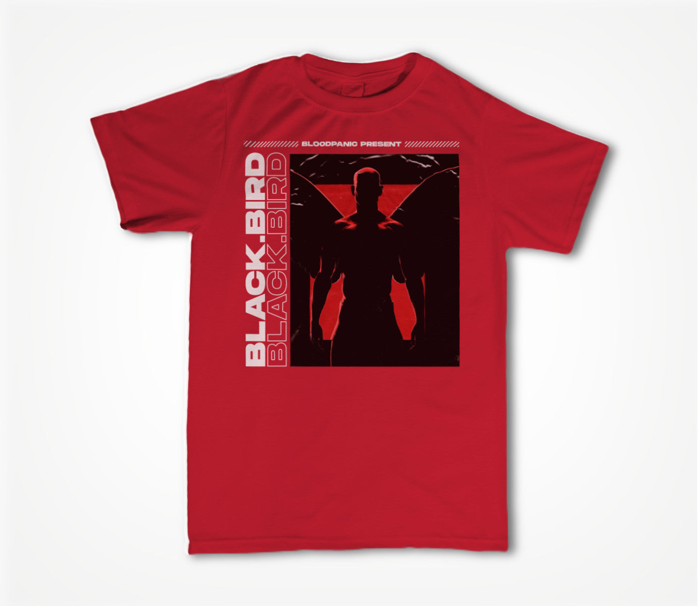 Black Bird Light - Red Unisex T-shirt