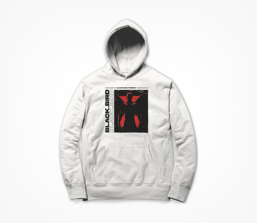 Black Bird Light - White Hoodie