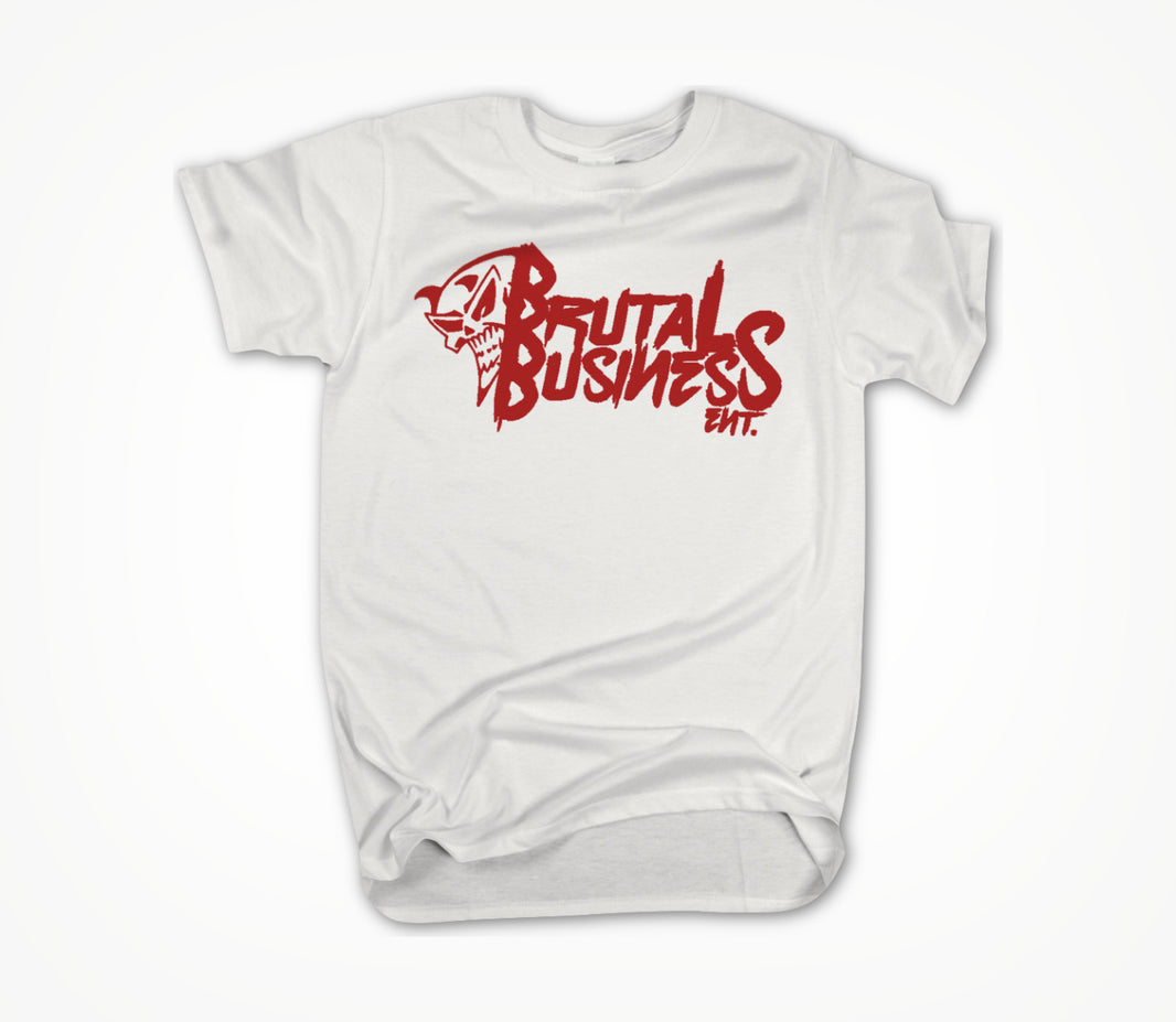 Brutal Business (White) Unisex T-shirt