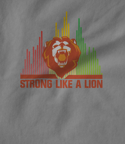 Strong Like A Lion (Grey) Unisex T-shirt