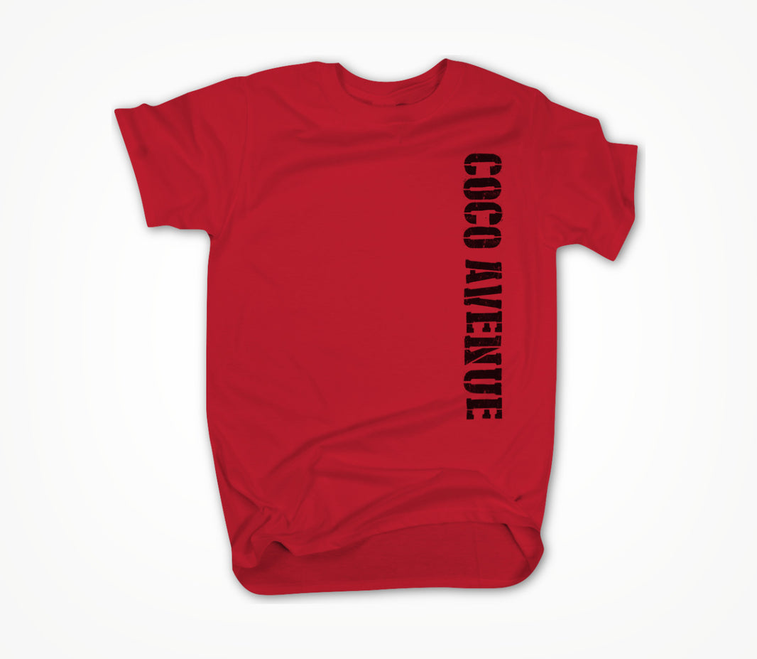Coco Avenue (Black Side Logo) Unisex T-shirt